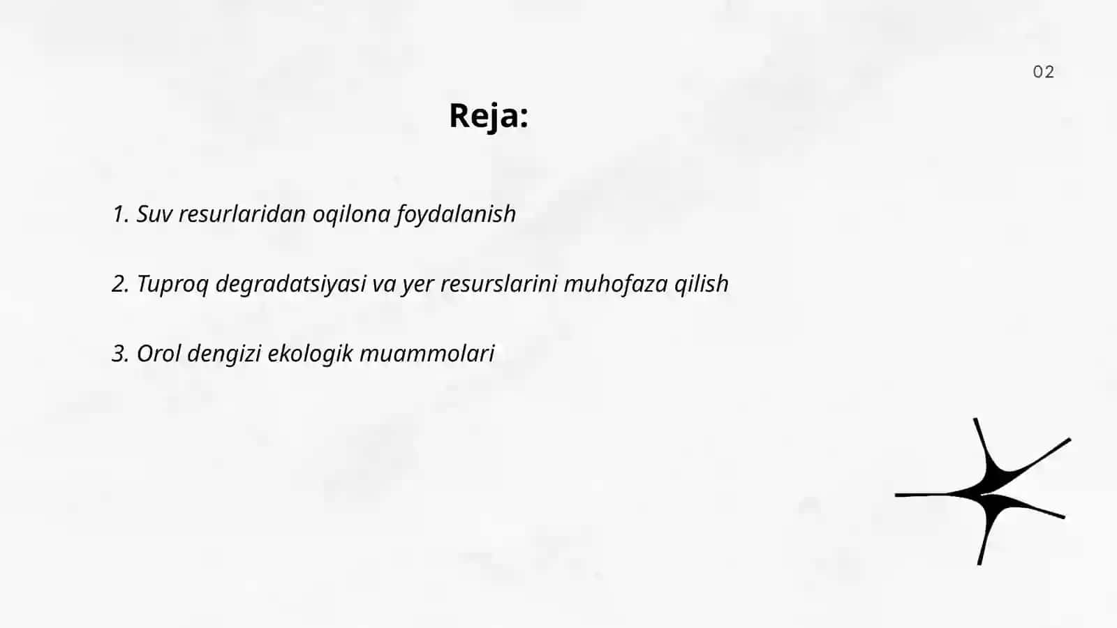 Suv resurslaridan oqilona foydalanish 2