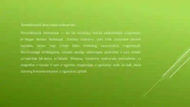TERMODINAMIK MUVOZANAT KONSTANTASI 2