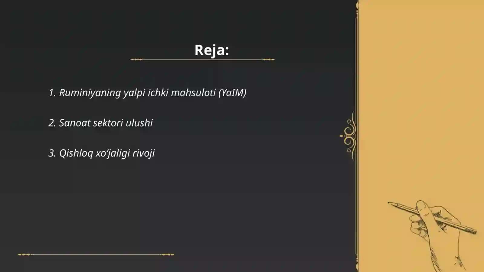 Ruminiyaning yalpi ichki mahsuloti (YaIM) 2