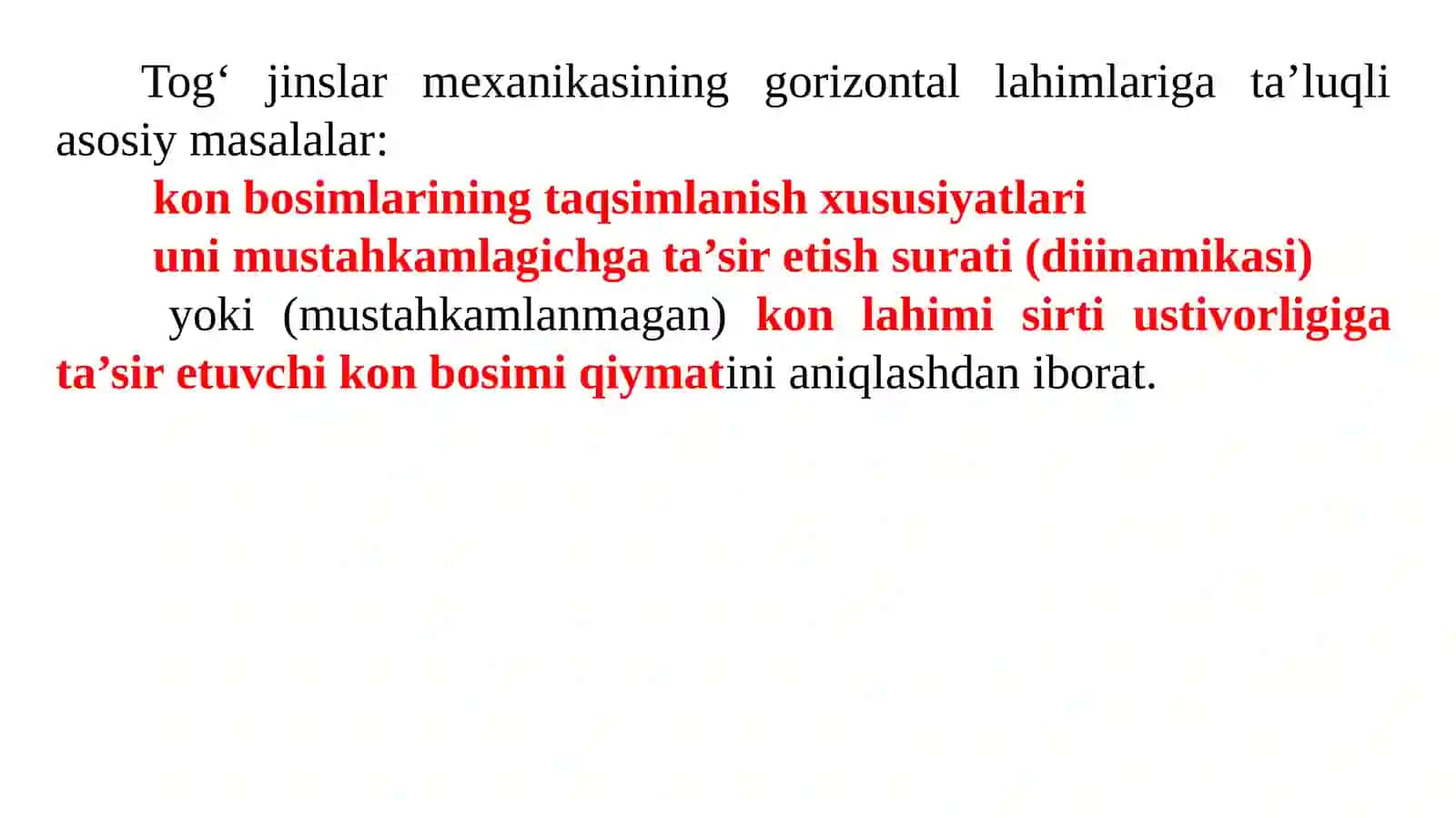 Ma’ruza-9.Kon lahimi atrofi(konturi)kuchlanganligi 2