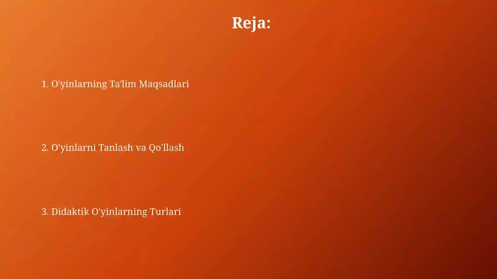 Didaktik óyin turlari 2