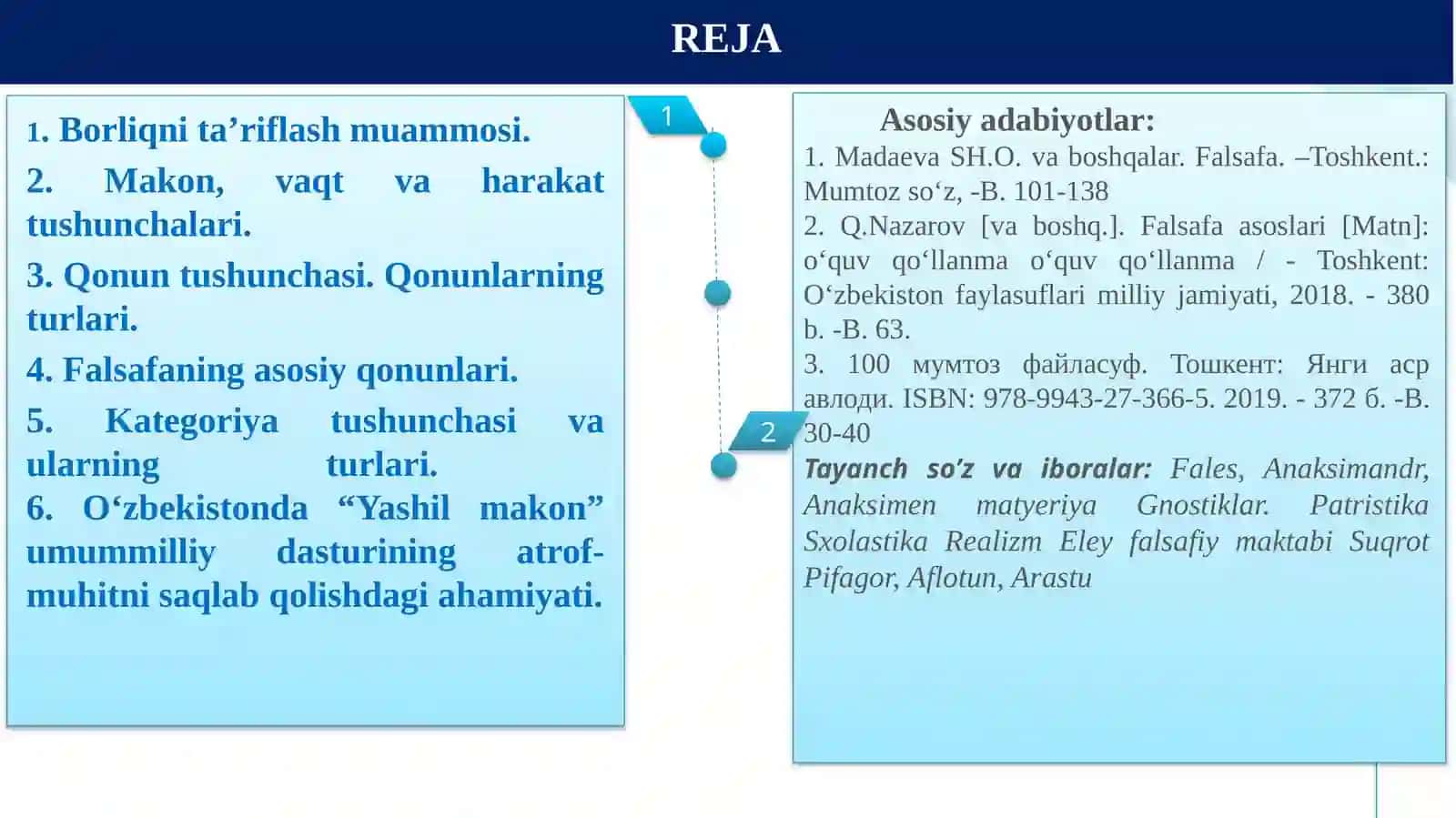 Borliq (ontologiya) va rivojlanish falsafasi 2