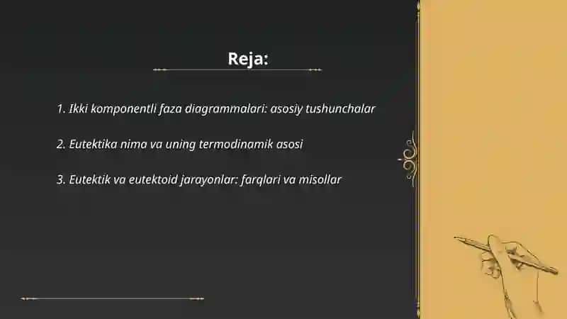 Ikki komponentli faza diagrammalari 2