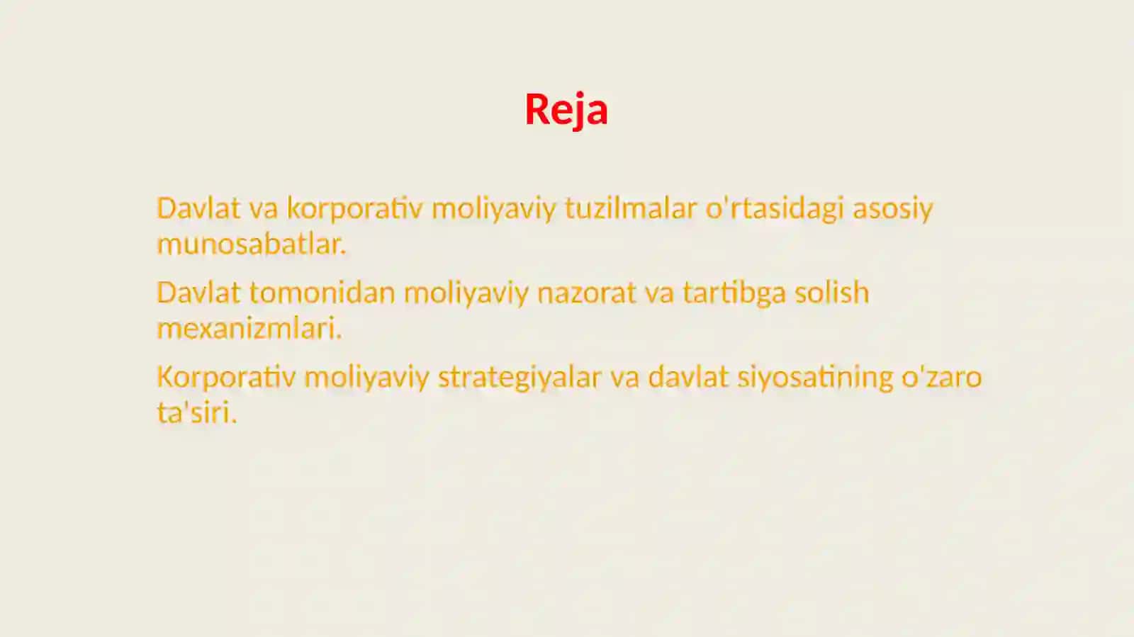 Korporativ moliyaviy tuzilmalarning davlat bilan munosabatlari 2