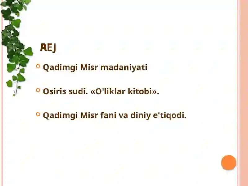 Qadimgi Misrmadaniyati 2
