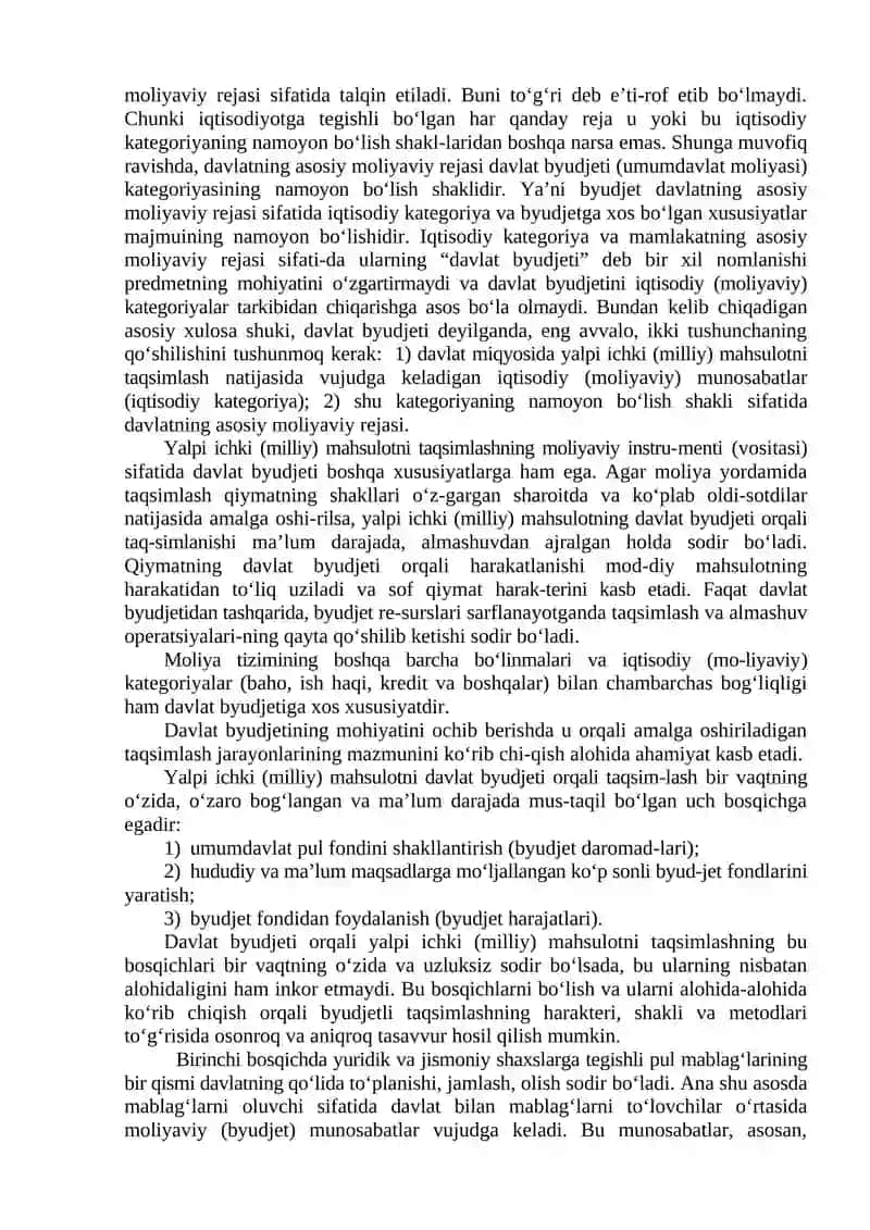 Davlat moliyasi 2