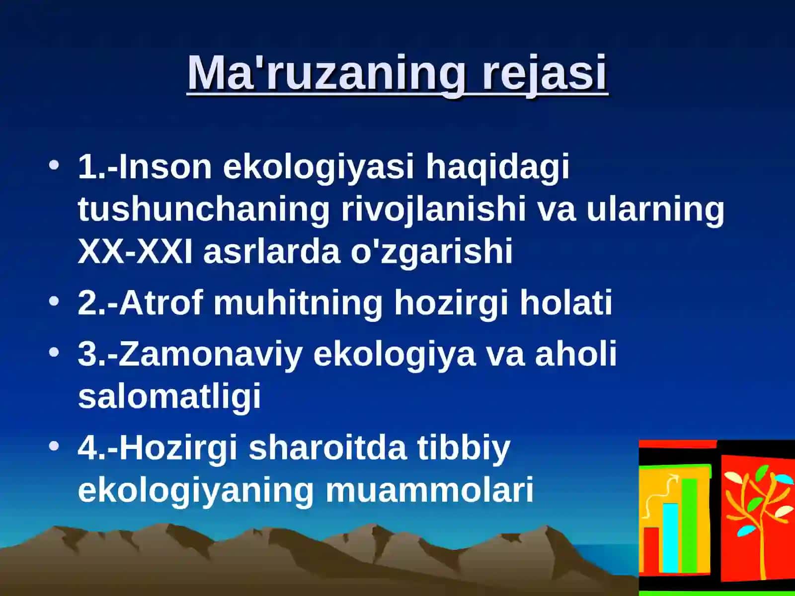 Tibbiy ekologiyaning zamonaviy muammolari 2