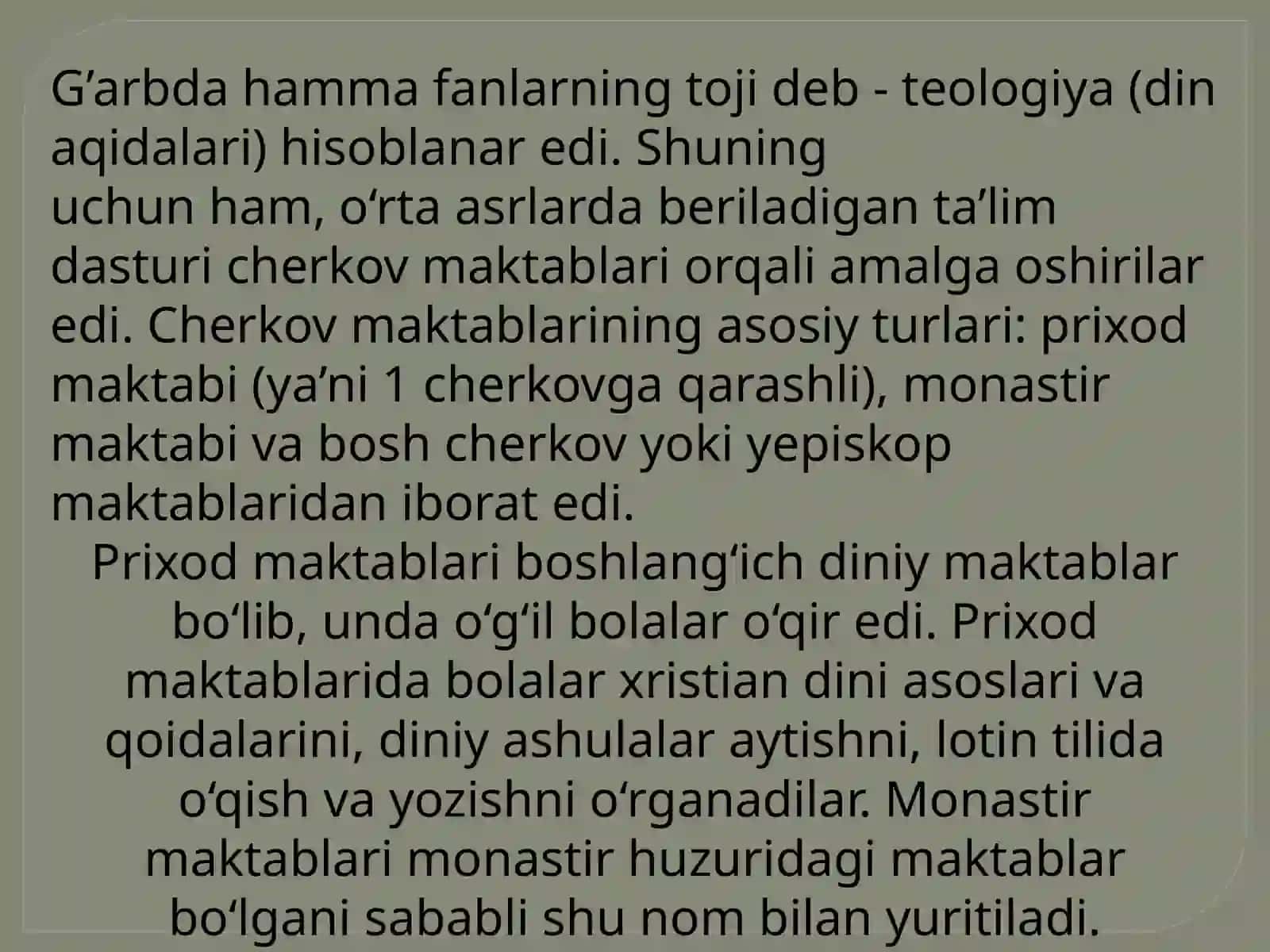 G'arbuğonish davri pedagogika fanining taraqqiyoti 2