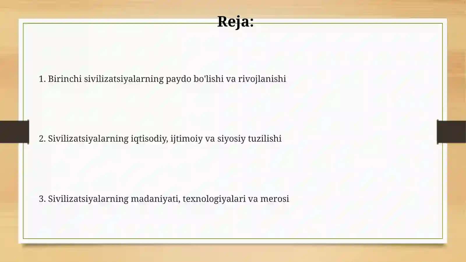 Ilk sivilizatsiya tarixi 2
