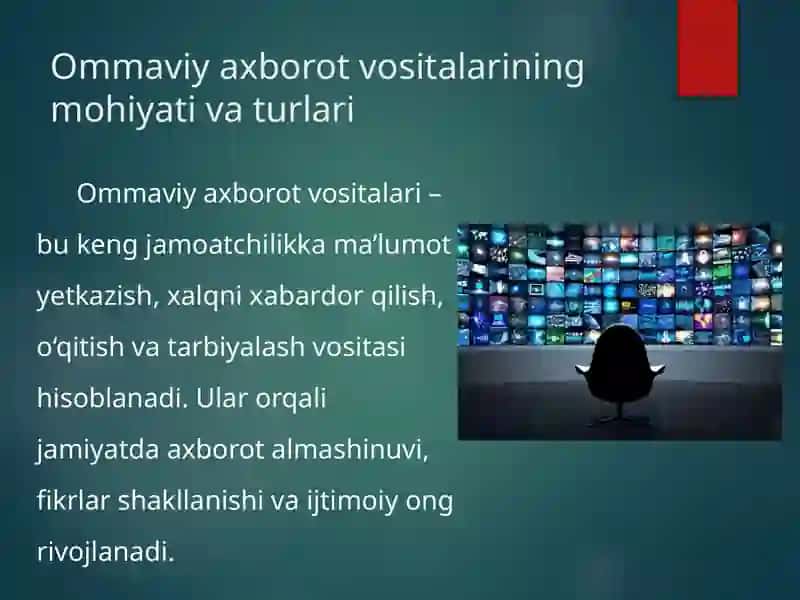 Ommaviy axborot vositalari va ularning faoliyati 2