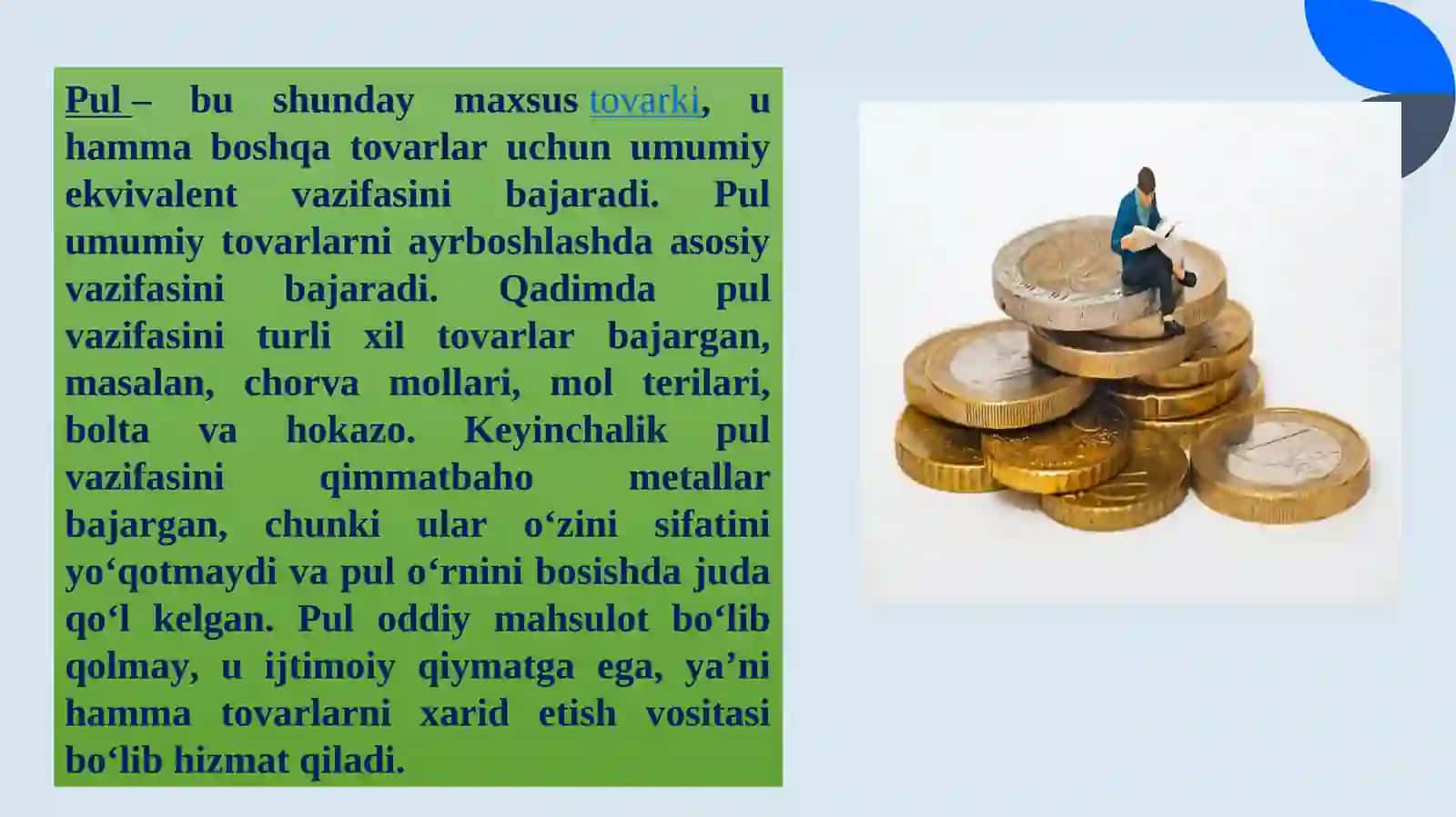 Pul bozorida muvozanat 2