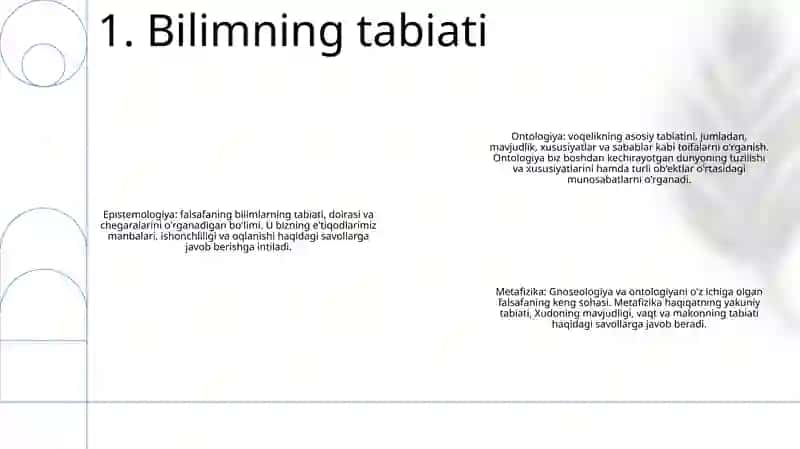 Bilish Falsafasi 2
