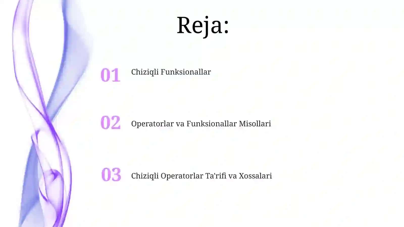 Chiziqli operatorlar va funksionallar 2
