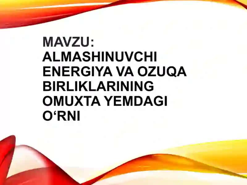 Omuxta yem chorvachilik 2