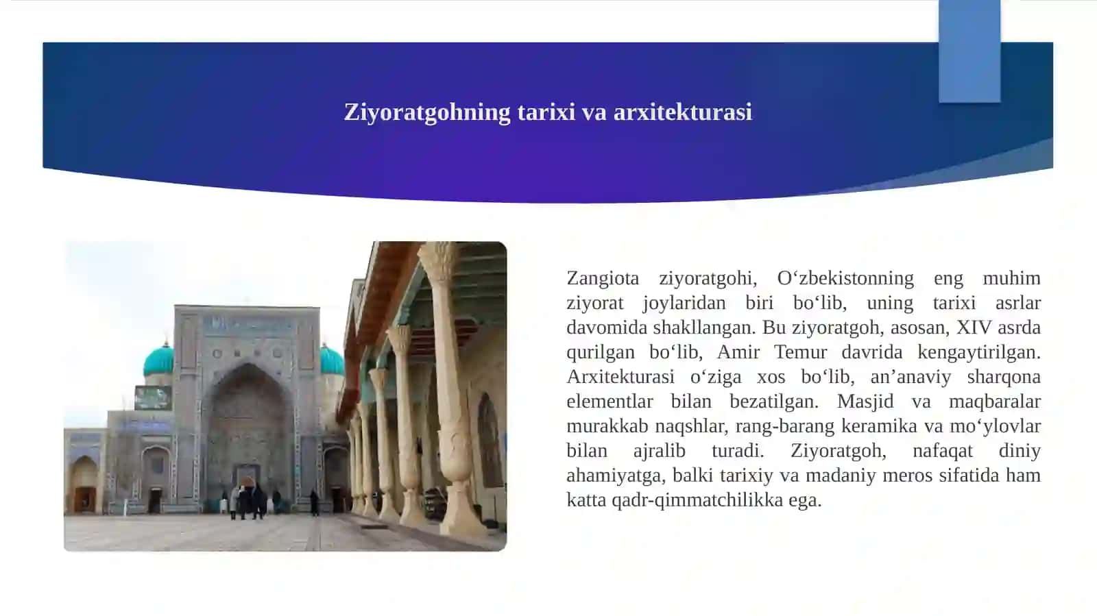Zangiota ziyoratgohi 2