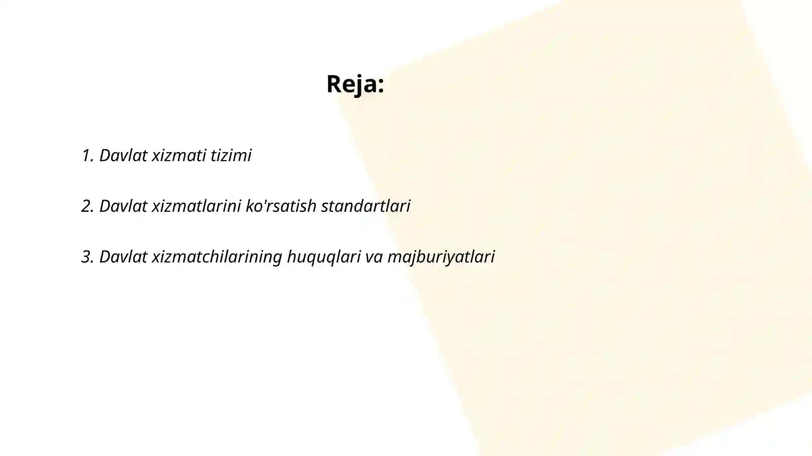 Davlat xizmati tizimi 2