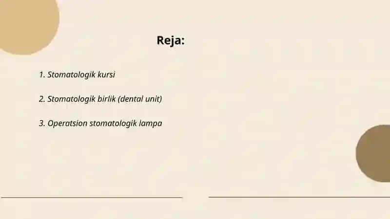 Stomatologik kabinetni jihozlari 2