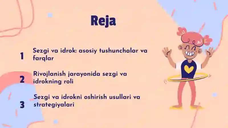 Sezgi va idrok jarayonlarini rivojlanishi 2