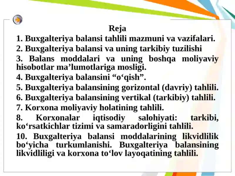 Buxgalteriya balansi tahlili 2