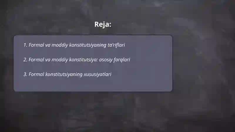 Formal va moddiy Konstitutsiya 2