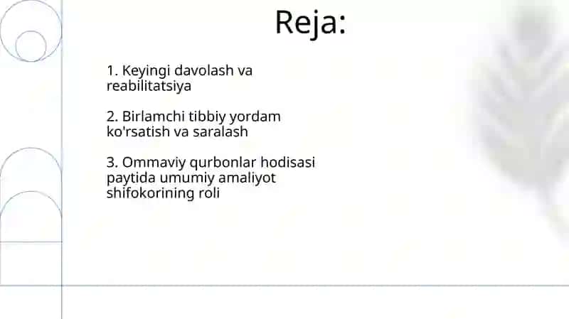 Umumiy amaliyot shifokorining vazifalari 2