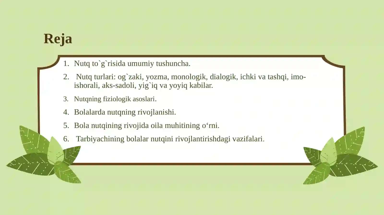 Bolalarda nutqning rivojlanishi 2