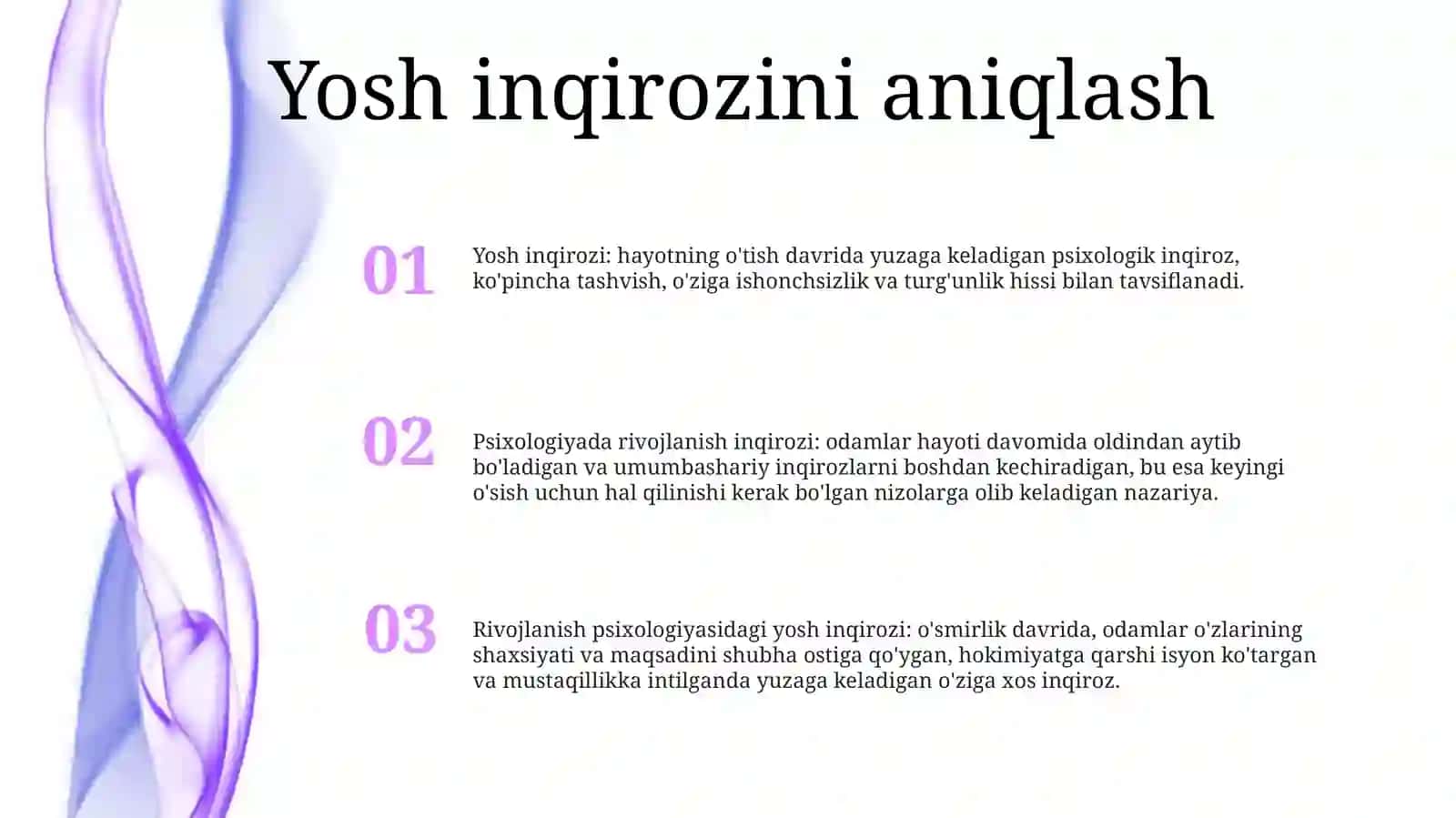 Psixik Rivojlanishda Yosh Davri Inqirozi 2