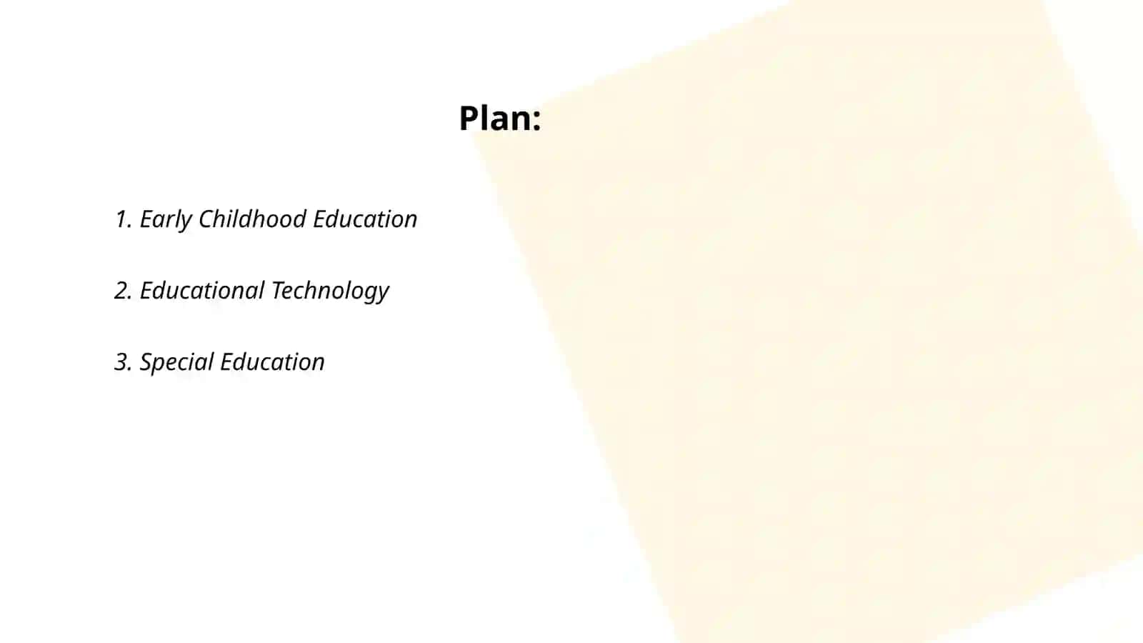 Early Childhood Education 2