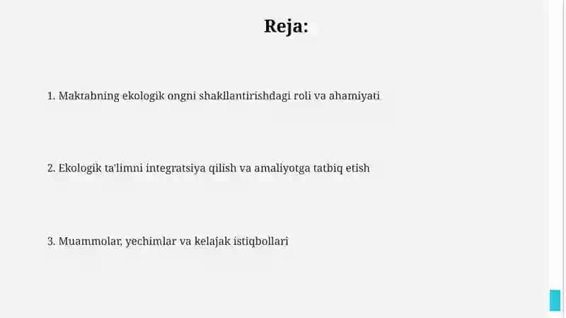 Ekologik ta'limning ahamiyati 2