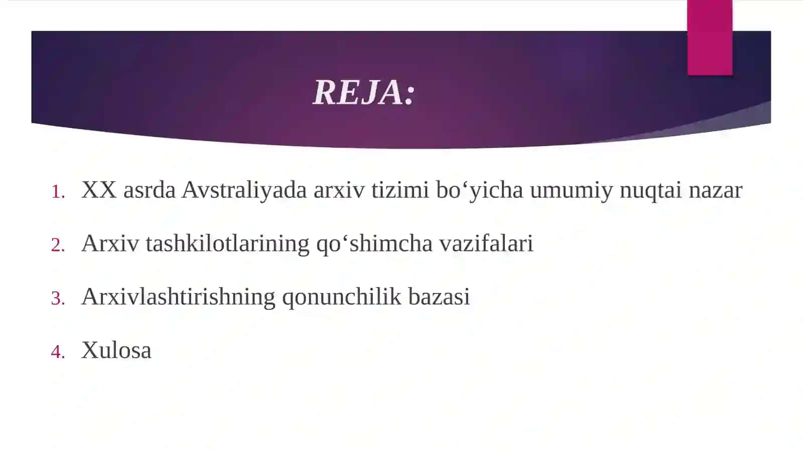 AVSTRALIYADA ARXIV ISHI 2