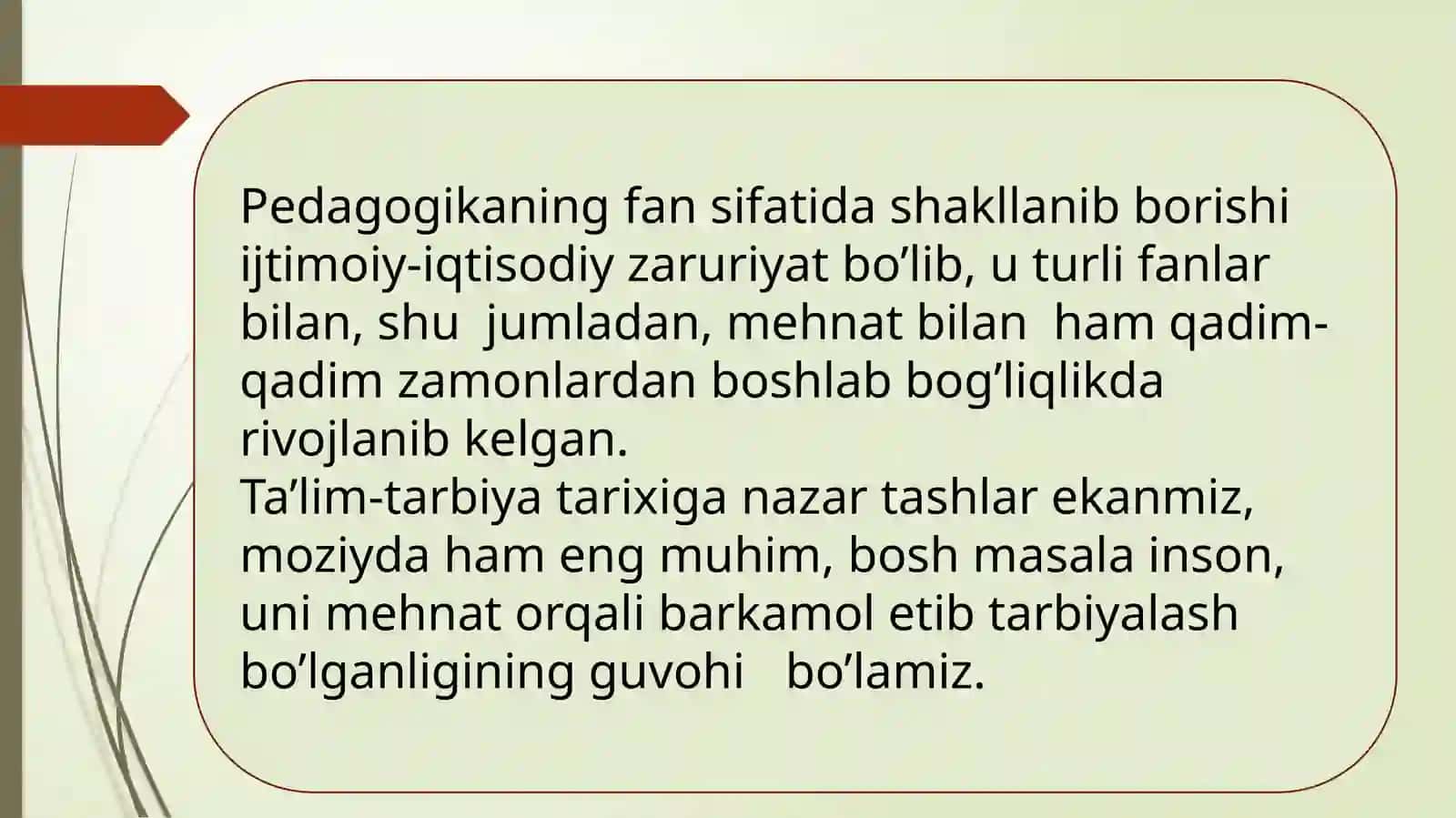 TEXNOLOGIYA VA UNI O‘QITISH METODIKASI FANINING NAZARIY VA AMALIY ASOSLARI 2