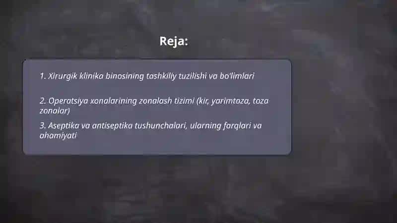 Xirurgik klinika strukturasi 2