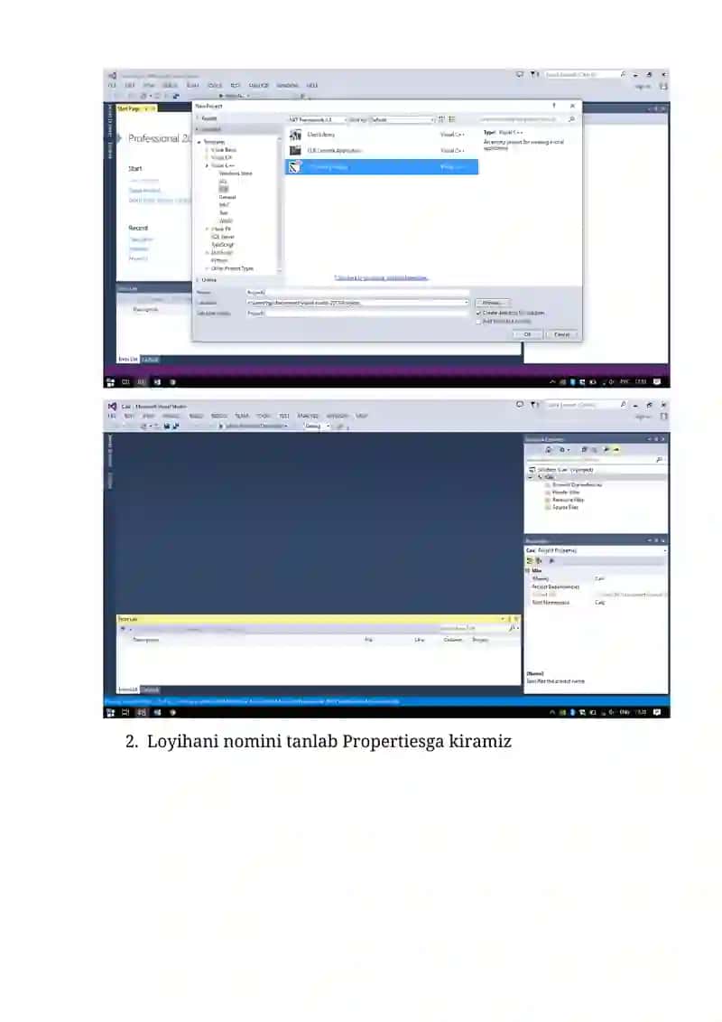 Visual C++ ilovasidan foydlanib “Calculator” 2