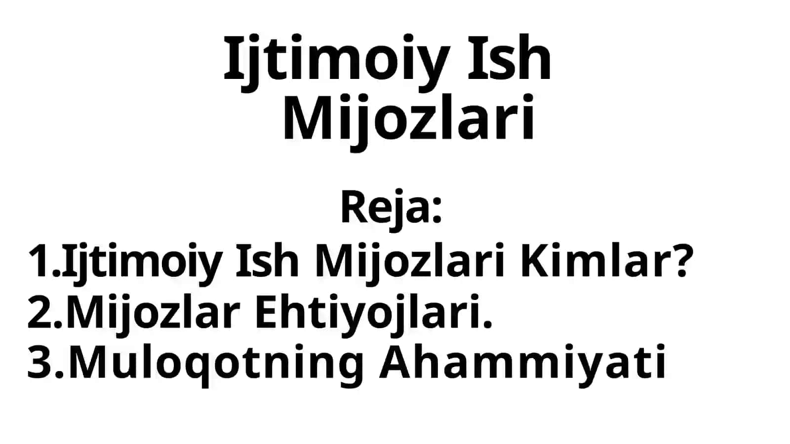 Ijtimoiy Ishga Kirish Slaydi 2