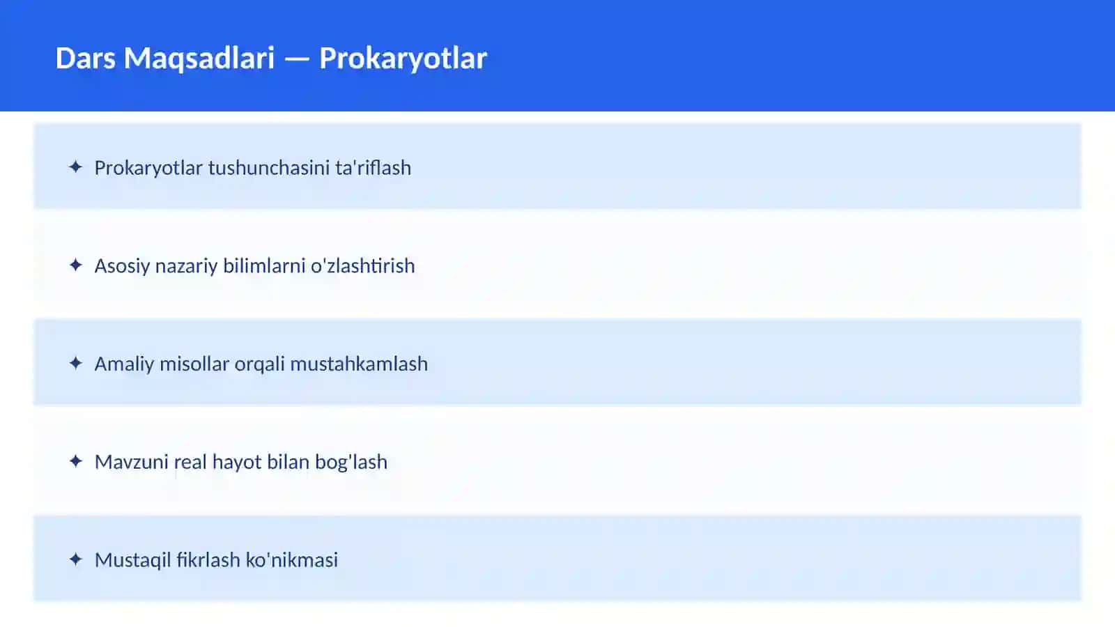 Hujayra tuzilishi 2