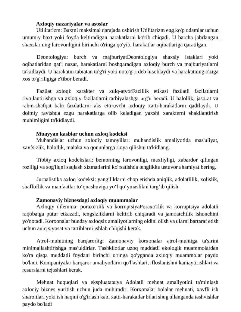 Kasb Etikasi 2