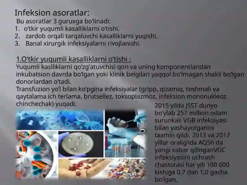 Qonquyishpaytida infeksion asoratlar 2