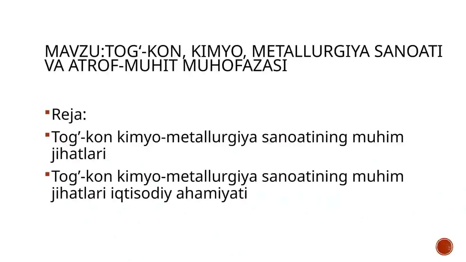Ekologiya va atrof muhit muhofazasi fani 2