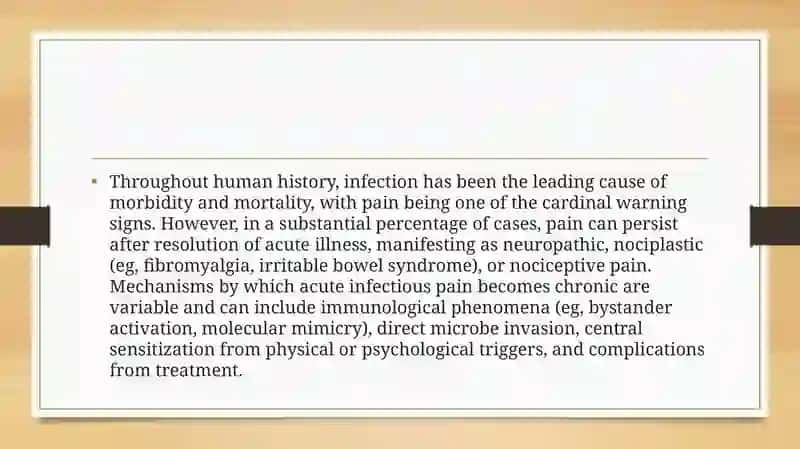 Pain Manifestation and Persistence 2