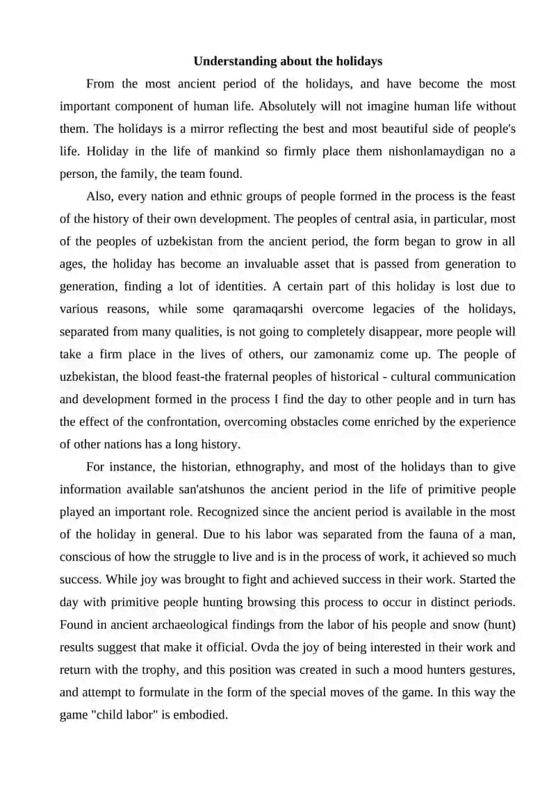 Natsional holidays of Uzbekiston 2
