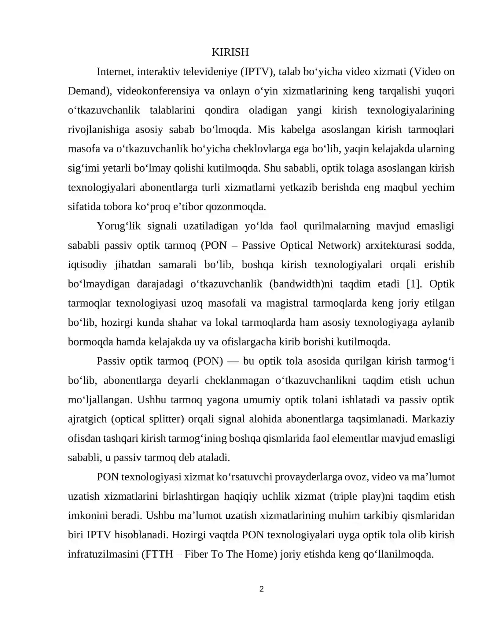 BOB.OPTIK ALOQA TARMOQLARIDA ISHLATILADIGAN QURILMALAR TAHLILI 2