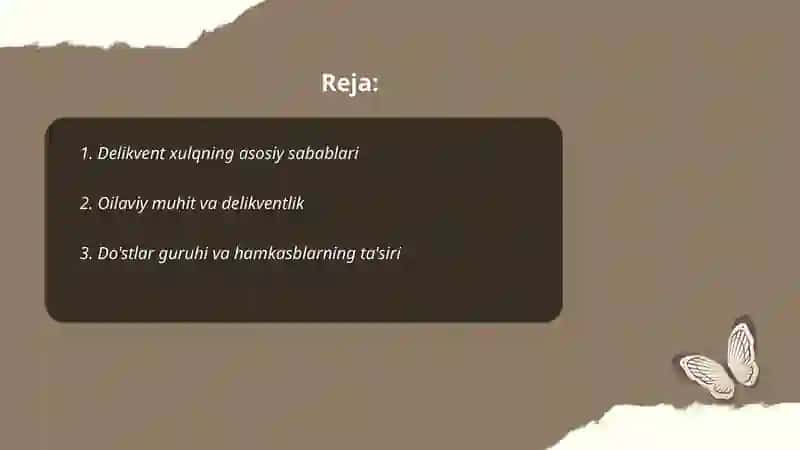 Delikvent xulq haqida 2