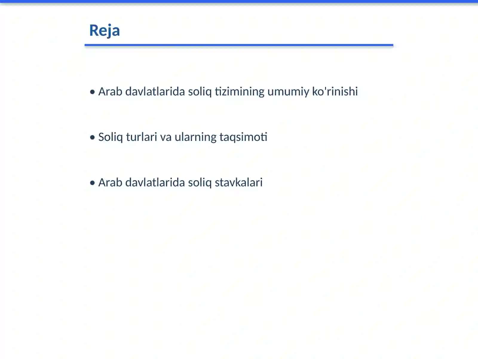 Arab davlatlarida soliq tizimi 2