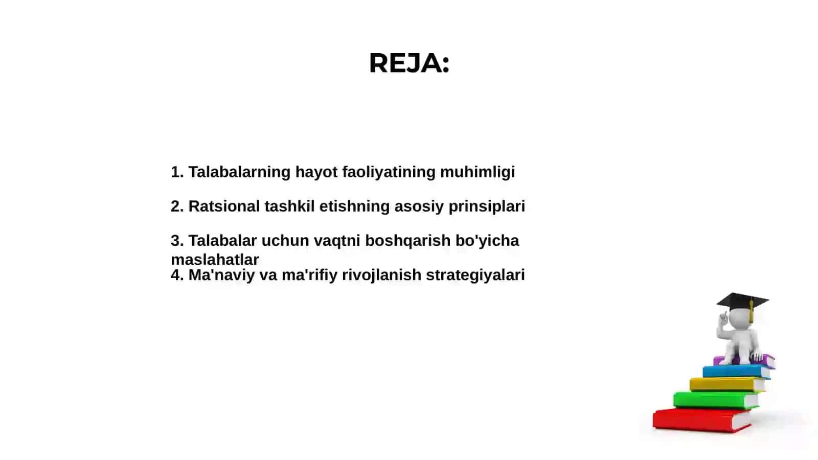 Talabalarning hayot faoliyatini ratsional tashkil etish 2