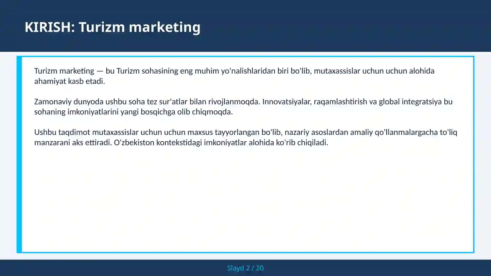 Turizm marketing 2