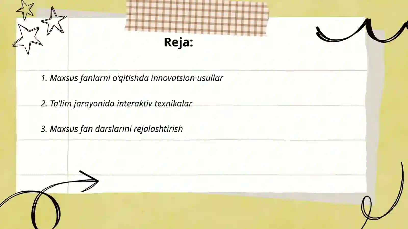Maxsus fanlarni o‘qitish metodikasi 2