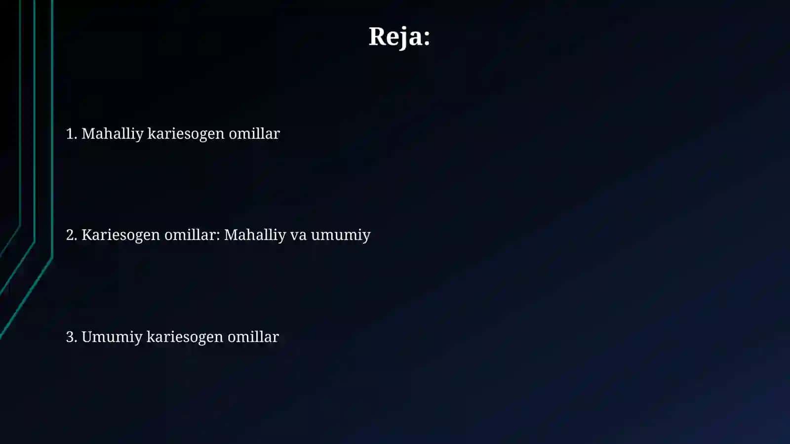 Kariesogen omillar mahalliy va umumiy 2