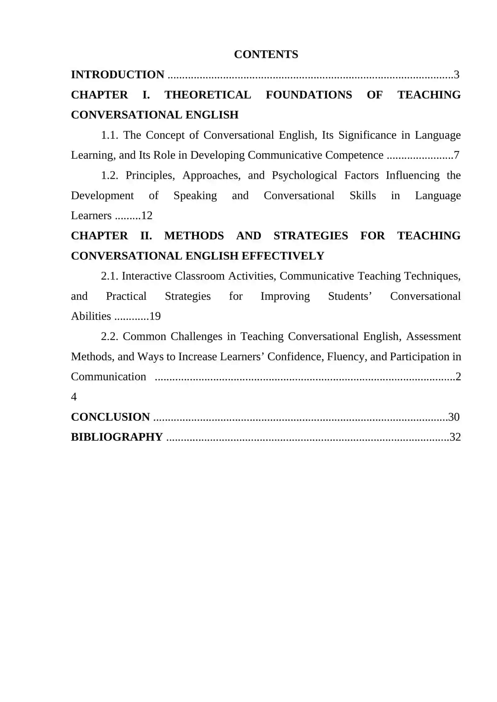 Course Paper on Teaching Conversational English 2