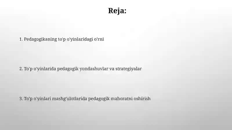 Pedagogning bolaoʻyin faoliyati dagi oʻrni 2