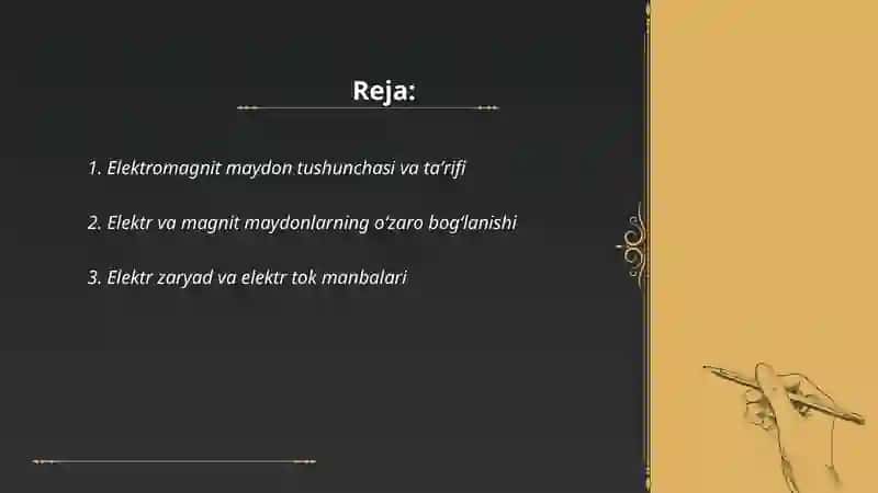 Elektromagnit maydon va uning xususiyatlari 2